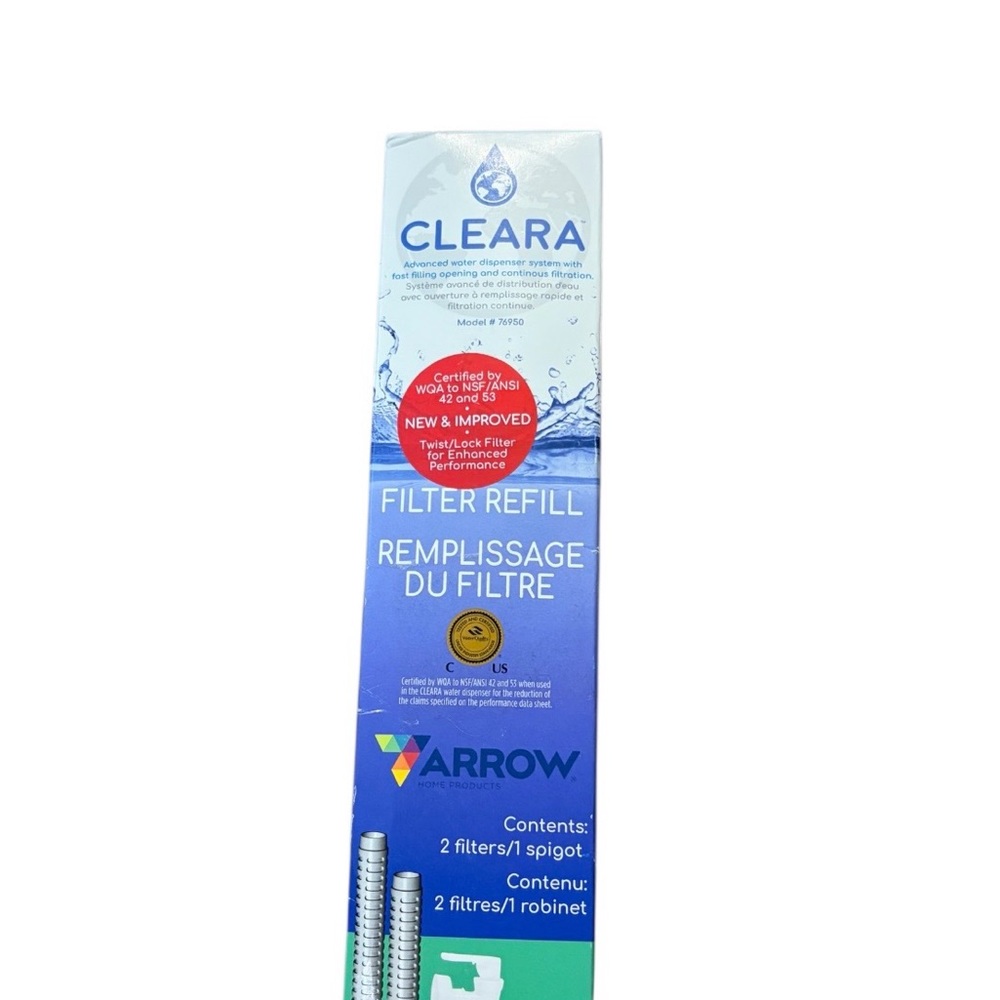2-Pack Arrow Cleara Water Filter NIB